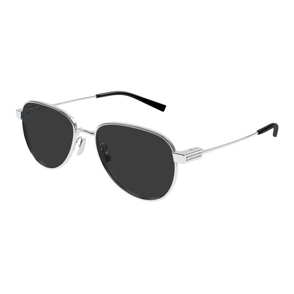 Saint Laurent SL 772-002 Silver Metal Aviator Sunglasses - Picture 1 of 3